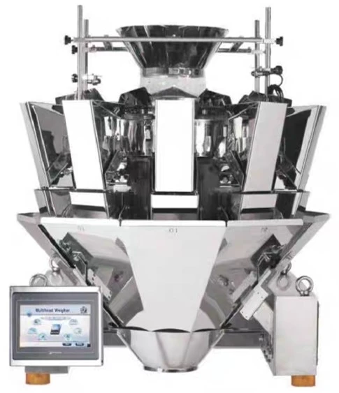balanza de combinación con 10 cabezales de pesado de envasadora vertical multicabezal