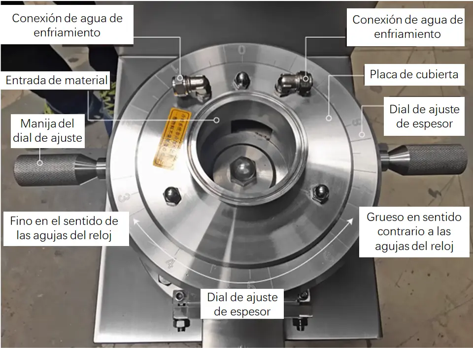 molino coloidal esquema detallado