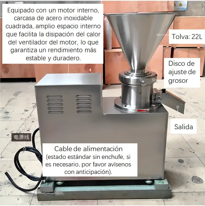 molino coloidal esquema